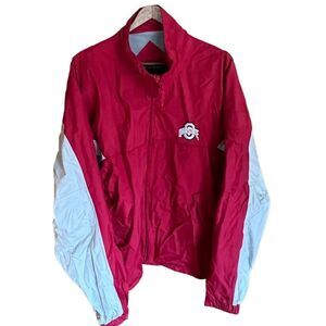 Port Authority mens fleece lined Ohio State University windbreaker size large